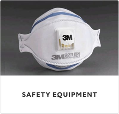 3M white safety mask.